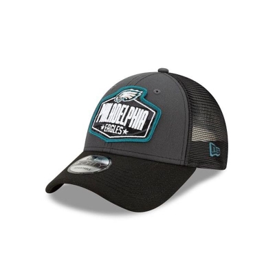 Philadelphia Eagles Gorra | New Era NFL Draft 9forty Adjustable Cap Mexico - Grises